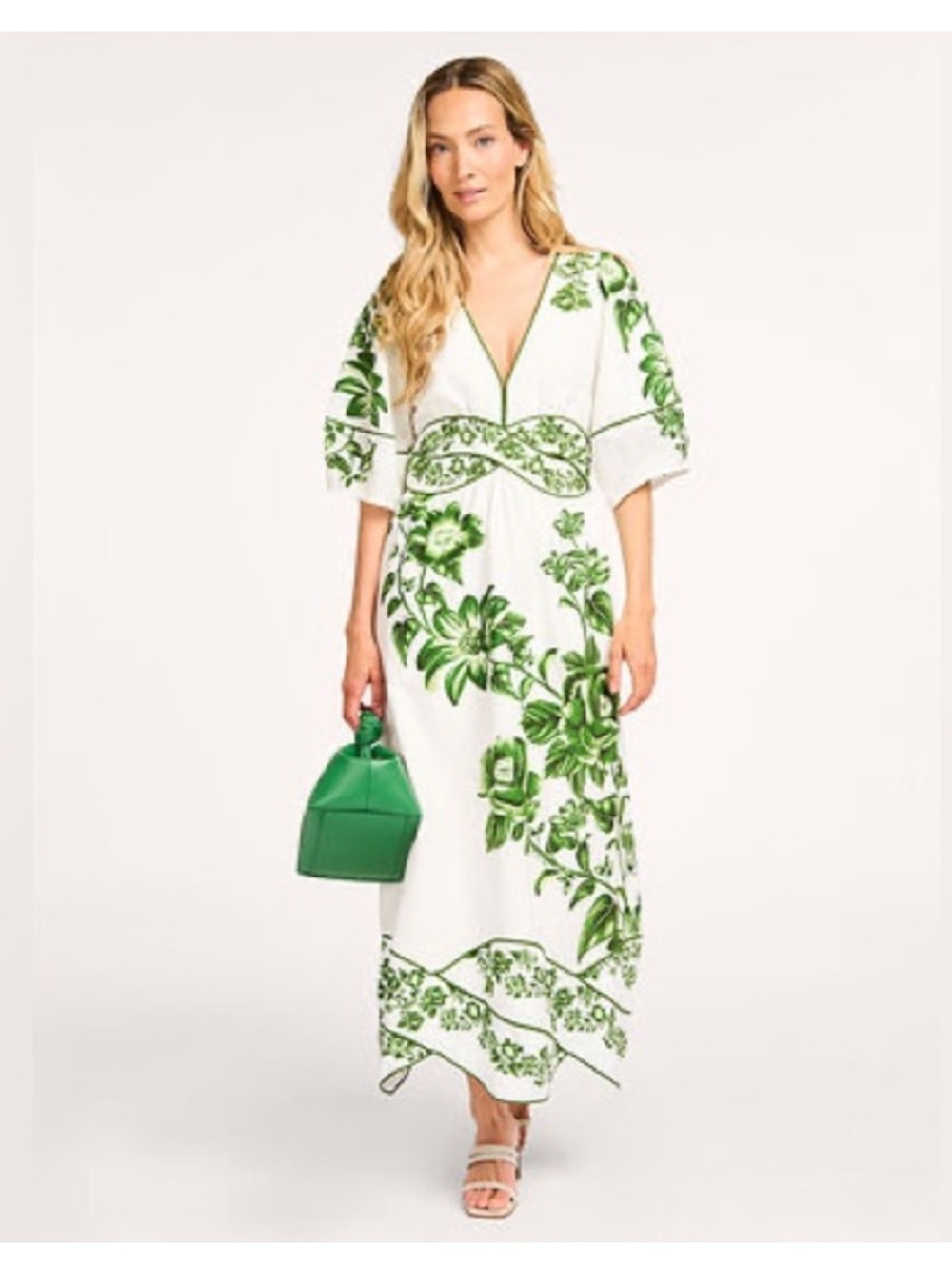 Farm Rio Floral Cascade Midi Dress - Picture 11 of 15